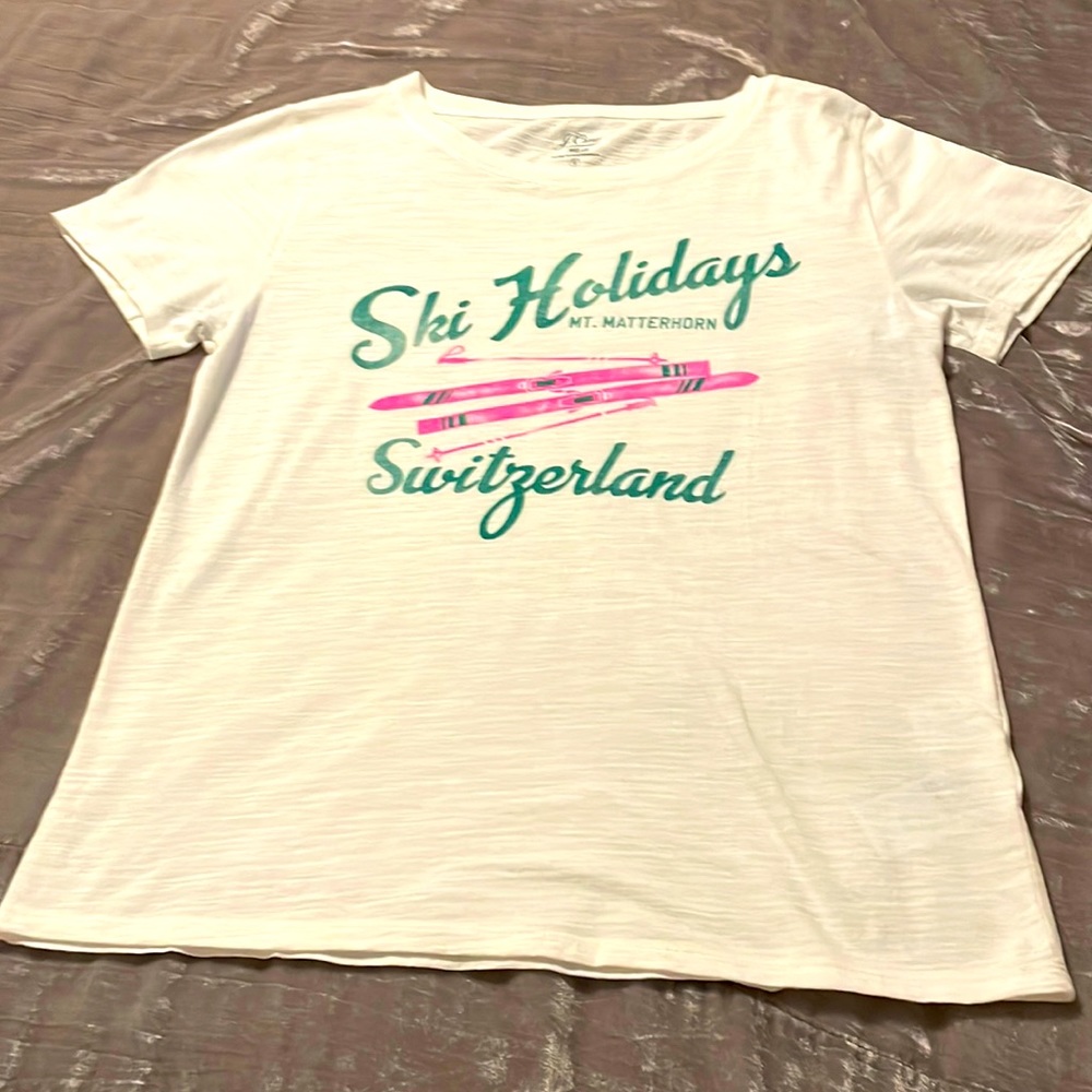 J Crew Graphic T- shirt SZ S